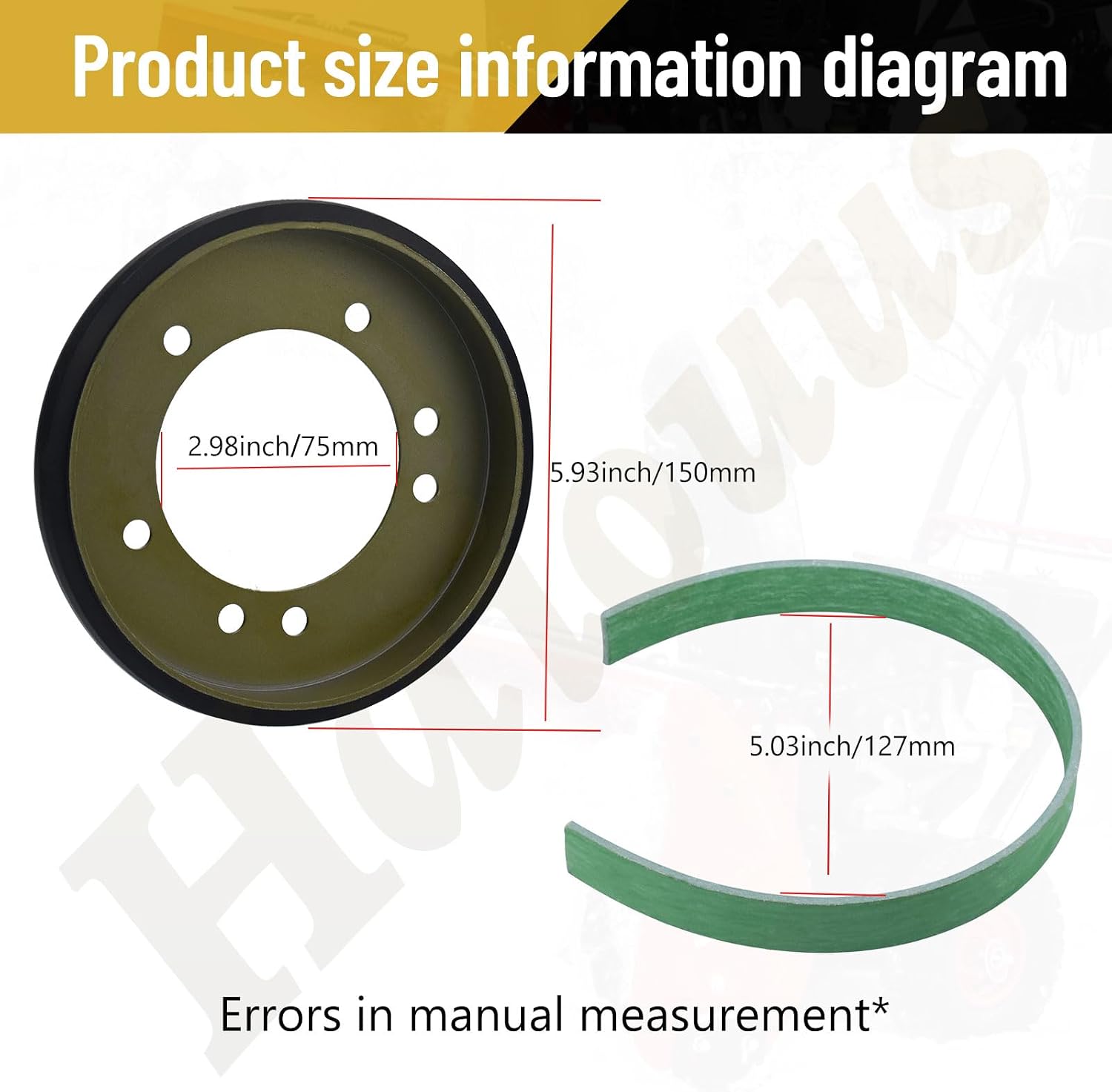 Drive Disc 240-394/04743700 Friction Whee for A-riens Most Friction Drive Snowblowers, Stens, Sna-pper, Troy-Bilt Friction Drive Rear Engine Riders 7600135 7600135YP 5-3103 42010 42012 42033