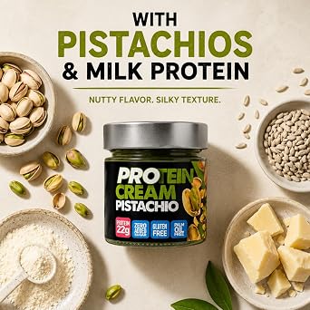 Alma Gourmet Italian Pistachio Protein Cream Spread, Gluten Free, 7.05 oz
