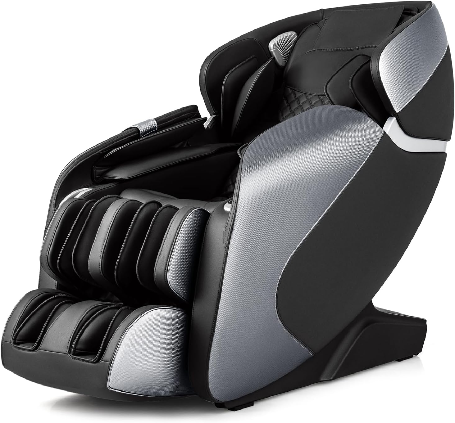 COSTWAY Massage Chair for Home, Electric Zero Gravity 3D SL Track Full Body Shiatsu Massage Recliner with AI Voice Control, Bluetooth, Yoga Stretching, Handrail Shortcut Key, Airbags & Heating (Black)