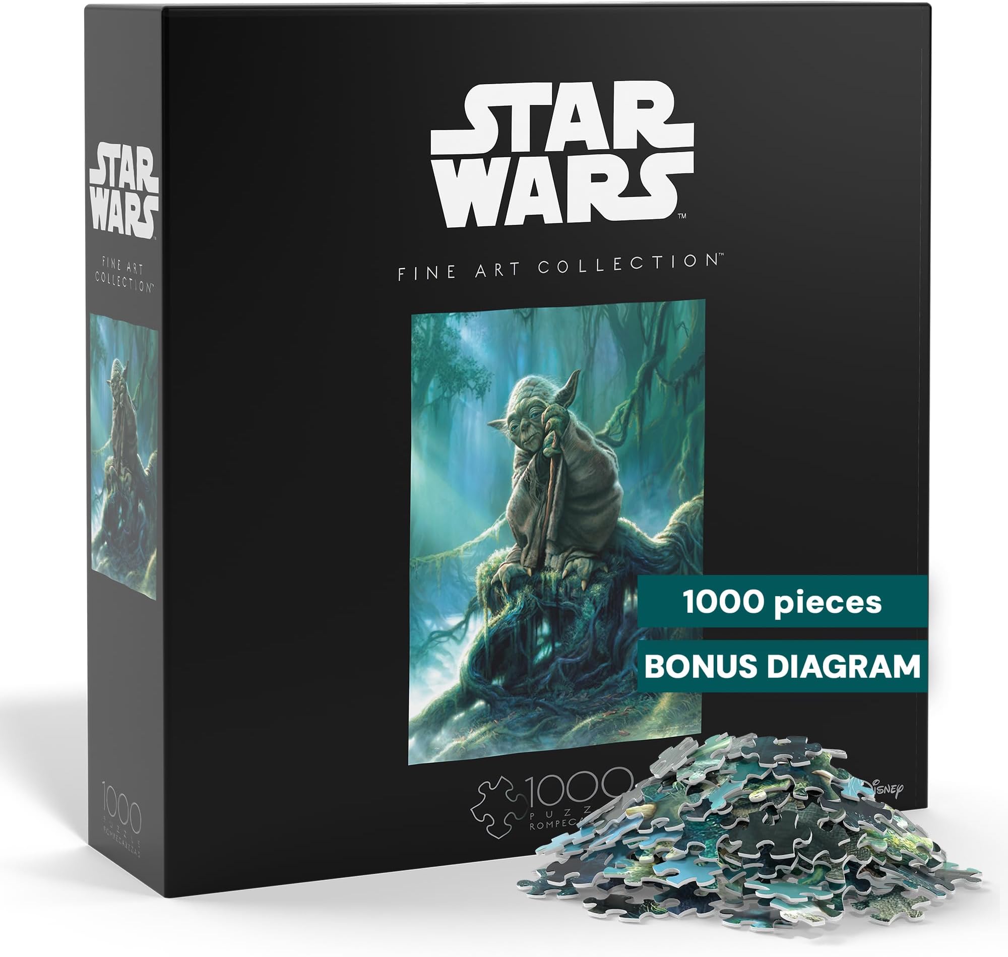 Star Wars - Yoda - 1000 Piece Jigsaw Puzzle For Adults -Challenging Puzzle Perfect for Game Nights - Finished Size is 26.75 x 19.75