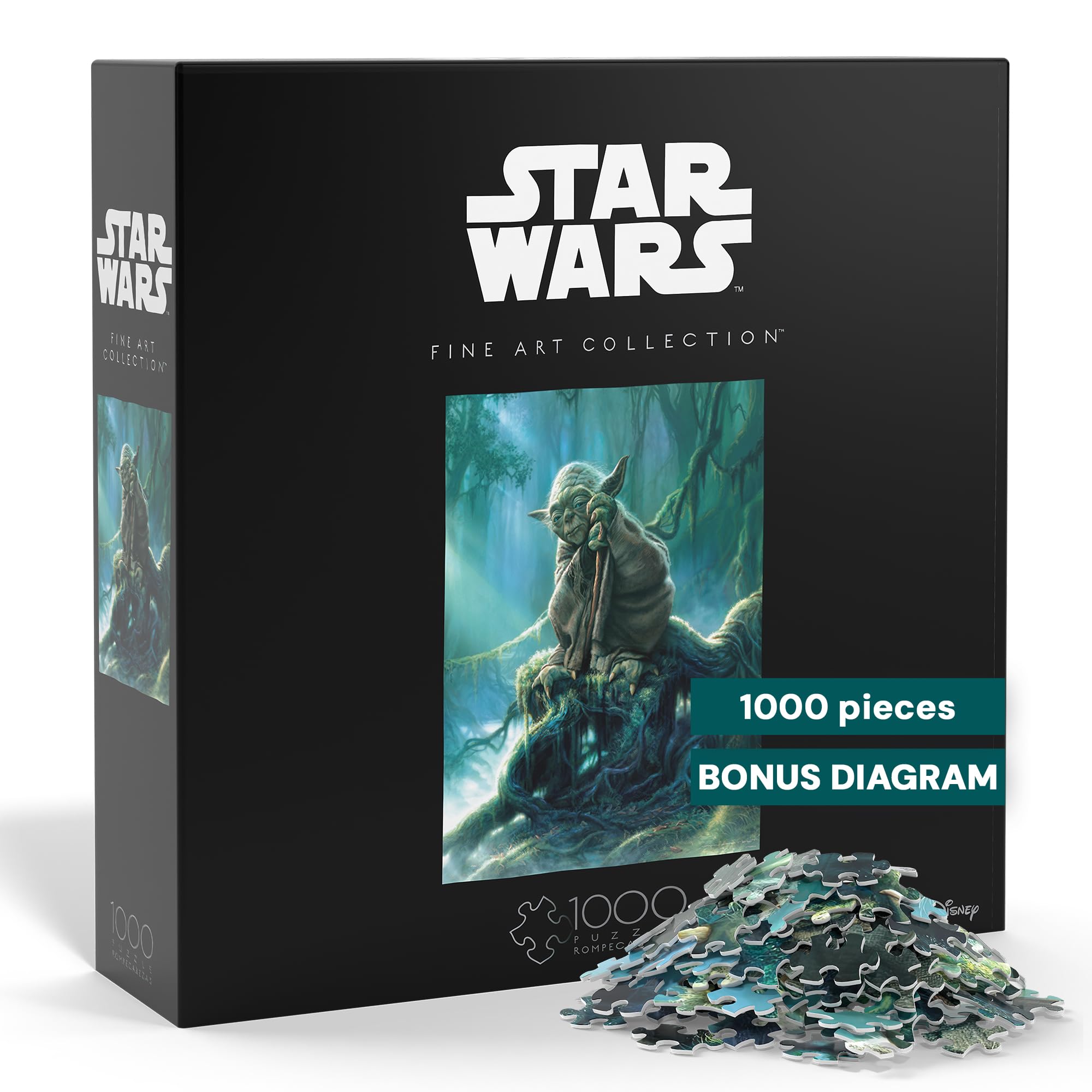 Buffalo Games Star Wars - Fine Art Collection - Yoda - 1000 Piece Jigsaw Puzzle