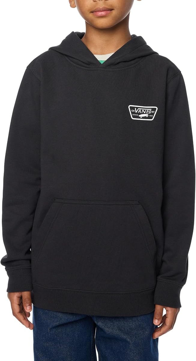 Boys' Full Patch Pullover Hoodie - Regular Fit, Casual Graphic Sweatshirt for Boys & Girls, Kangaroo Hand Pocket