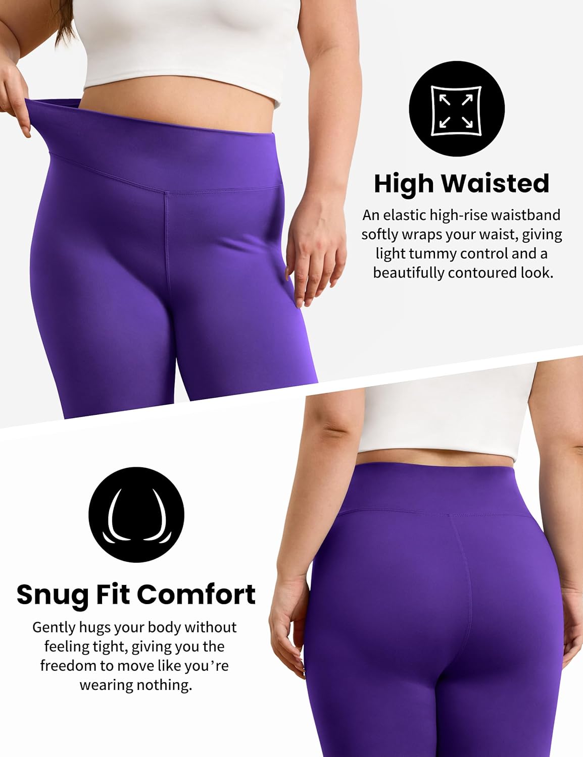 VALANDY Creamlush Plus Size Leggings for Women-High Waisted Tummy Control Buttery Soft Yoga Pants - Image 6