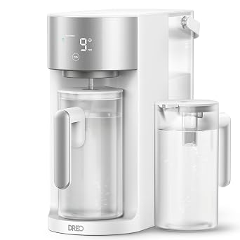 DREO Reverse Osmosis Water Filter Countertop, RO Filtration System, 31 Pure to Drain, TDS & Filter Life & 2 Autofill Pitchers, Install-Free, Self-Cleaning Water Purifier, RO Water Filter