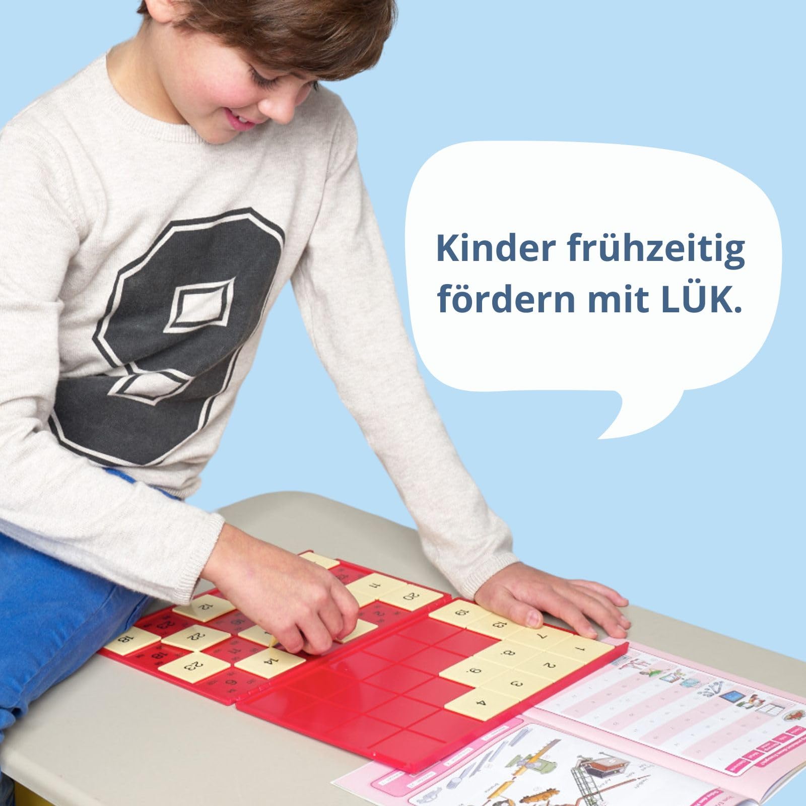 LÜK: Kontrollgerät mit 24 Aufgabenplättchen