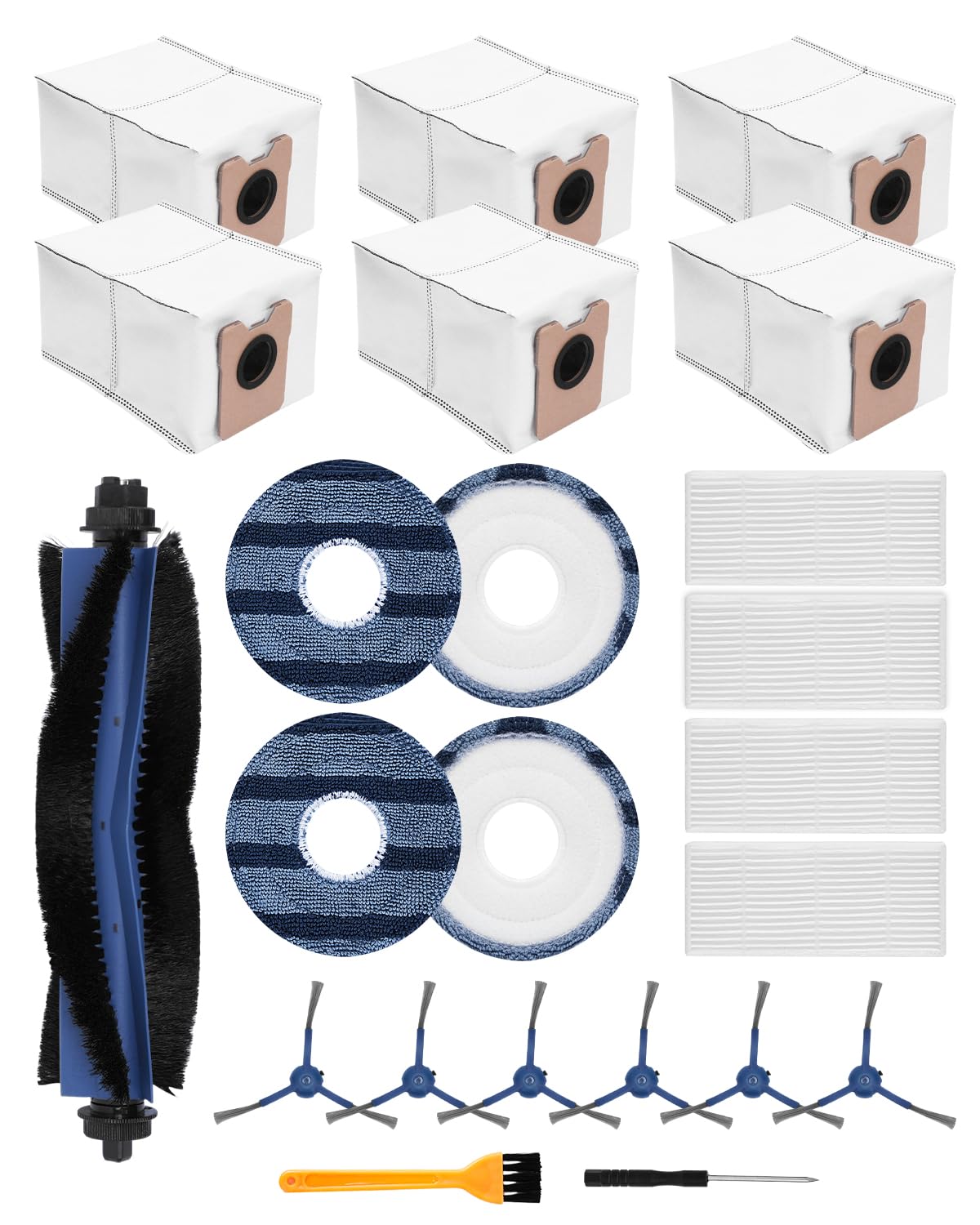 Kit Eufy C10 C20 Omni de 23 accessoires complets avec sacs et filtres