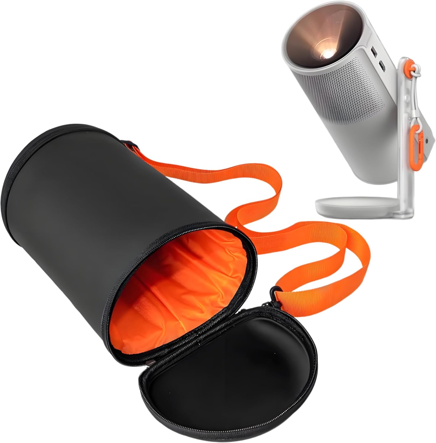 Storage Bag Compatible with XGIMI MOGO 4 - Outdoor Portable Projector Case, Water-Resistant EVA Shockproof, Crossbody/Shoulder Carry Design