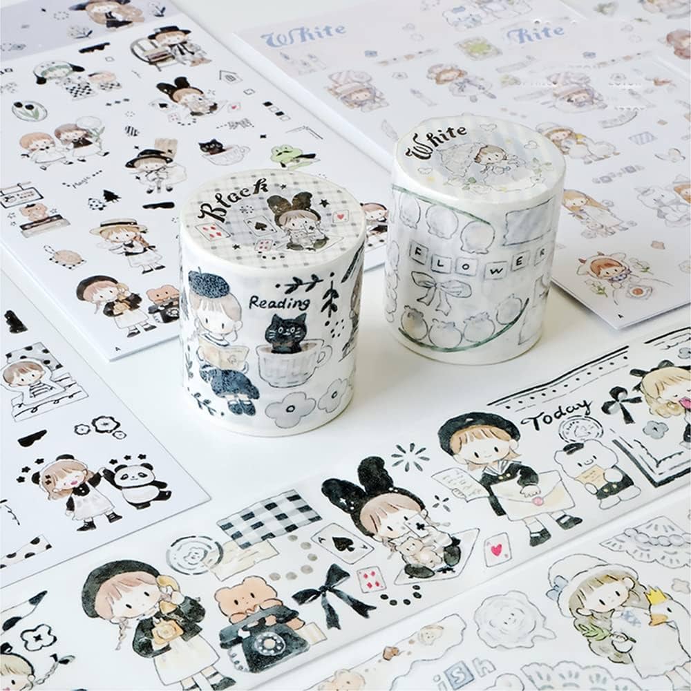 Amazon.co.jp: Alideco 2個 マスキングテープ 和紙テープ