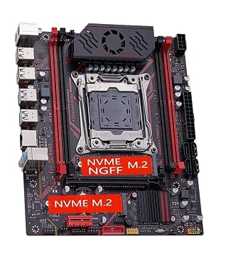 X99 Motherboard TPM 2.0Interface LGA 2011 3 with NVME NGFF M.2 Support 4 Channels X99 C612chip DDR4 Memory SATA3.0 USB3.0