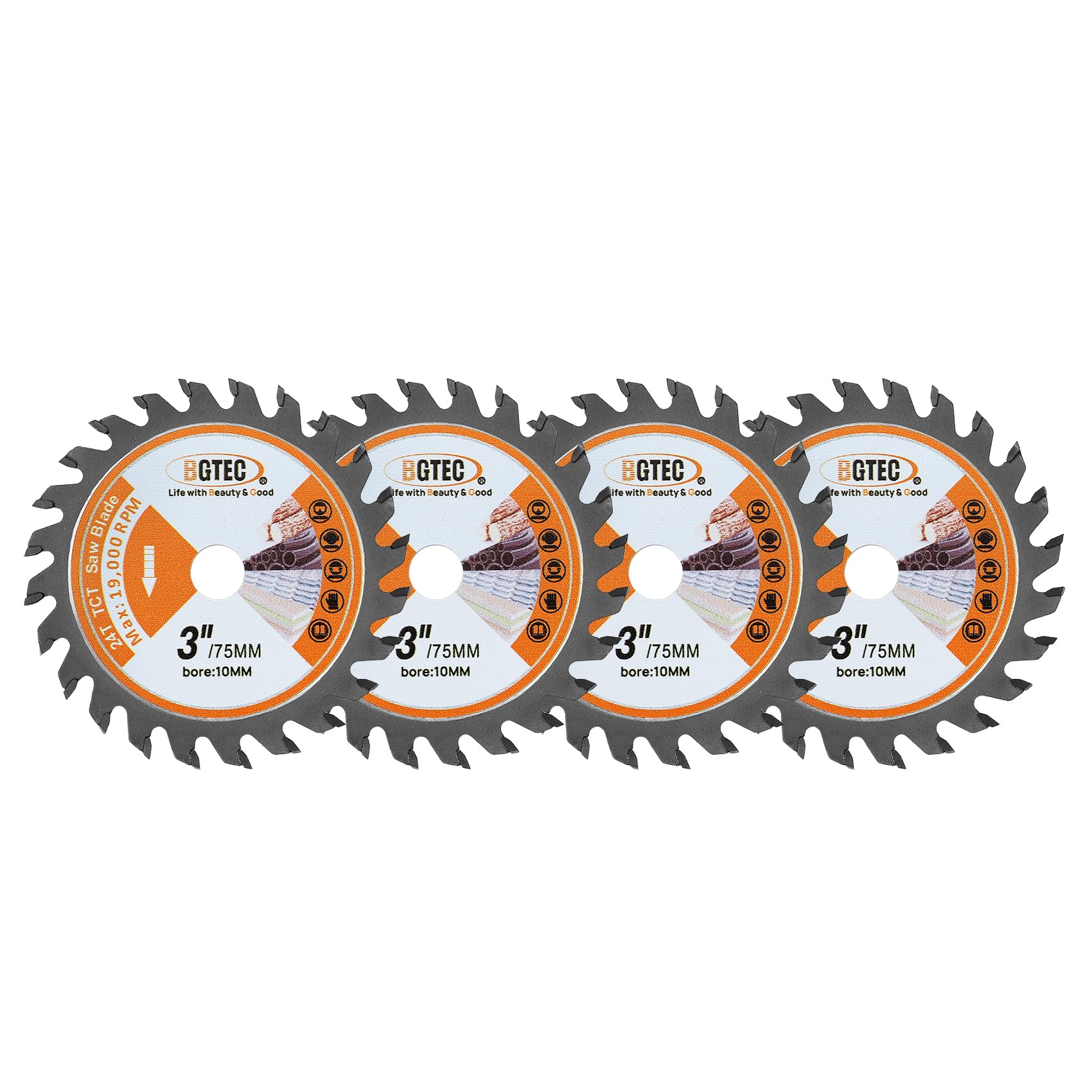 BGTEC Metal & Wood Cutting Wheels - 4 Blades -23 BGTEC Metal & Wood Cutting Wheels - 4 Blades -23