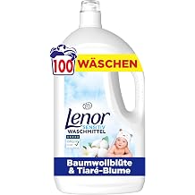Lenor Sensitive detergent liquid, 100 wash loads, dermatologically tested, certified by ECARF