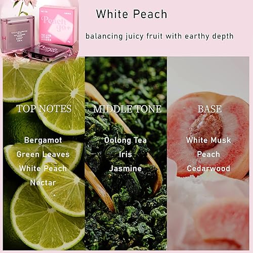 Miniatura 6 de Juego de perfumes sólidos de 3 piezas, bálsamos perfumados de rosa, jazmín y melocotón (0.14 oz cada uno), bálsamo de perfume de tamaño de viaje