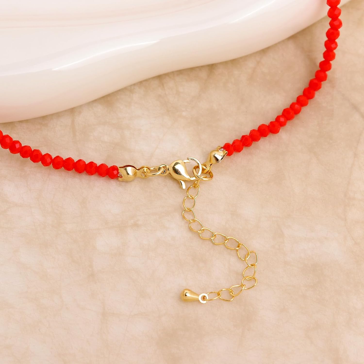 Freshwater Pearl Colorful Gemstone Beaded Stack Choker Necklaces for Women, Handmade Golden Flat Beads Stackable Necklace Fashion Jewelry Gift. - Image 5