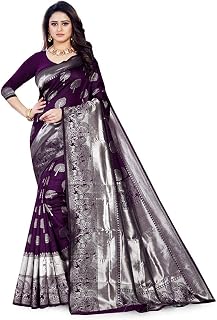 Women's Banarasi Art Silk Saree With Blouse Piece