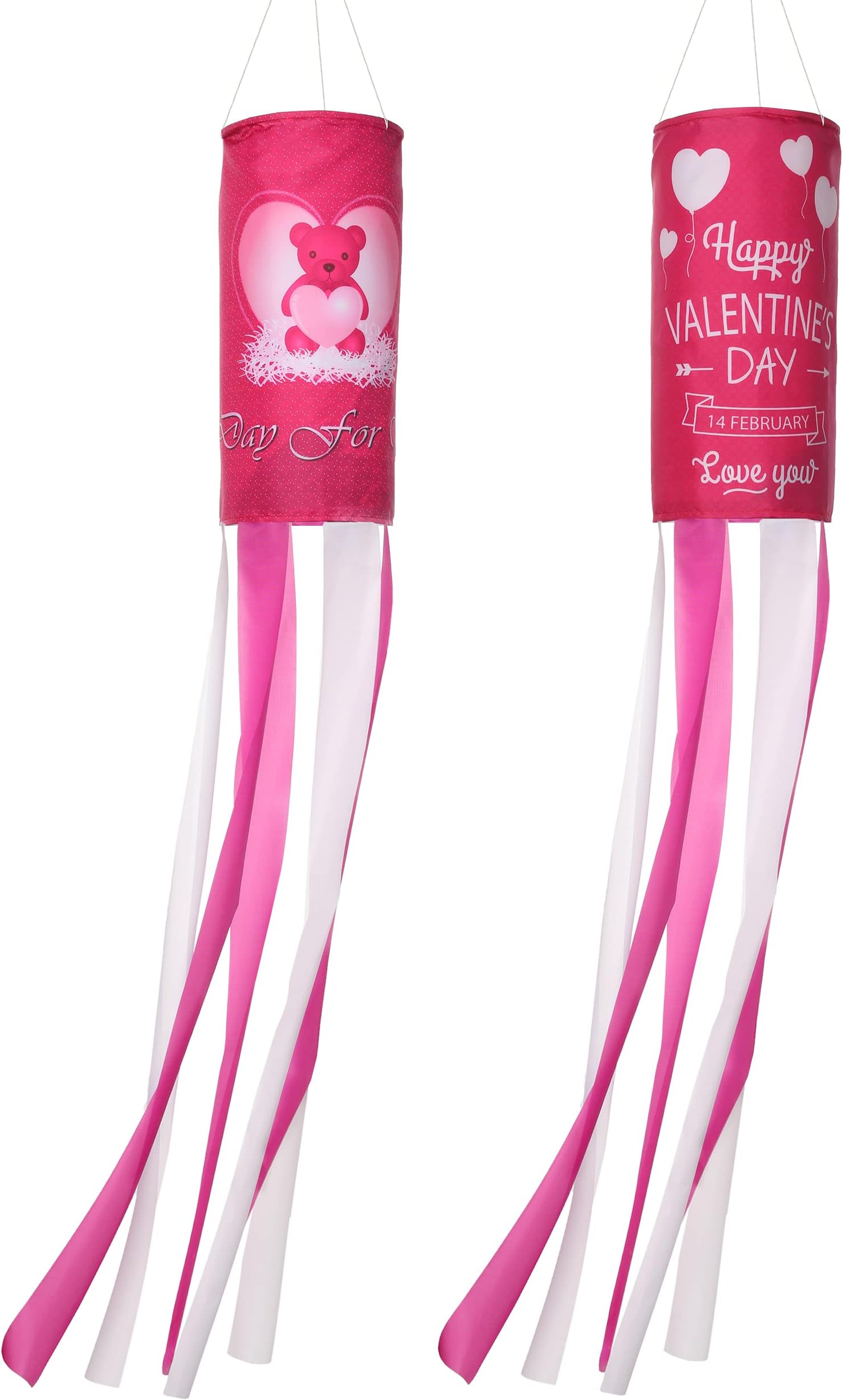 Valentine‘s Day Home Decoration Set - Valentines Decorations Set for Valentine‘s Day Party Office (wind sock)