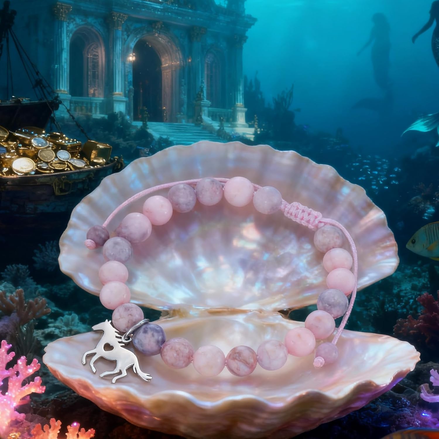 HUTIMY Horse Bracelet for Women Teens Birthday Jewelry Nature Stone Horse Lover Gifts for Teenage - Image 3