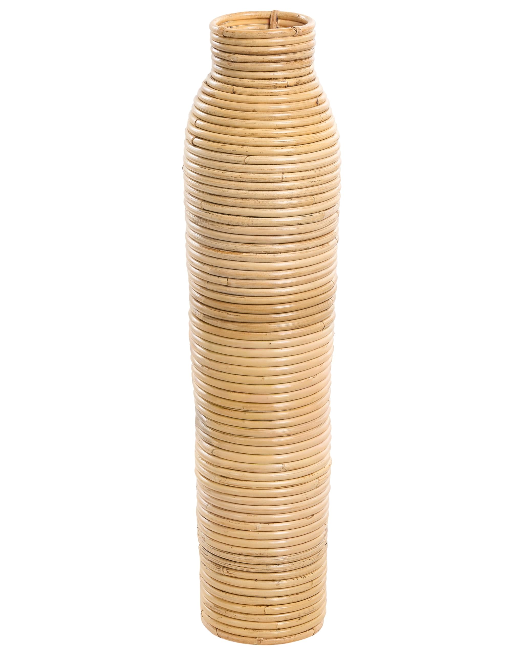 Dekoracyjny wazon na zewnątrz i do wewnątrz z rattanu w stylu boho 55 cm rattan naturalny Premana