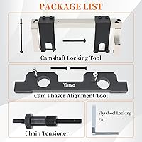 Vista 2 de Kit de herramientas de alineación y bloqueo de árbol de levas y válvula de motor Yuesstloo Vanos, compatible con BMW N20 N26, con estuche