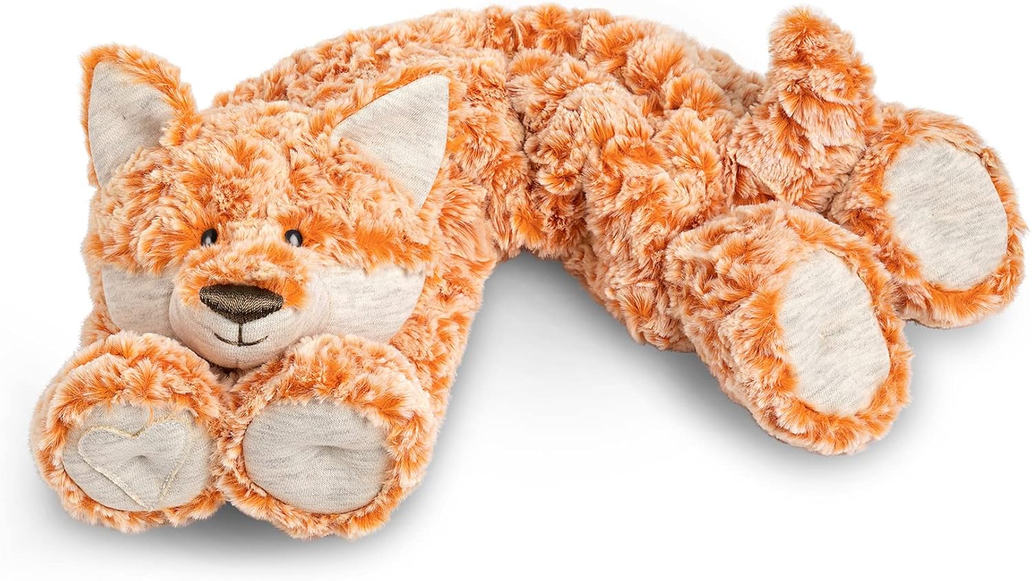 DEMDACO Heartful Hugs Fox Orange 6 Inch Weighted Neck Wrap
