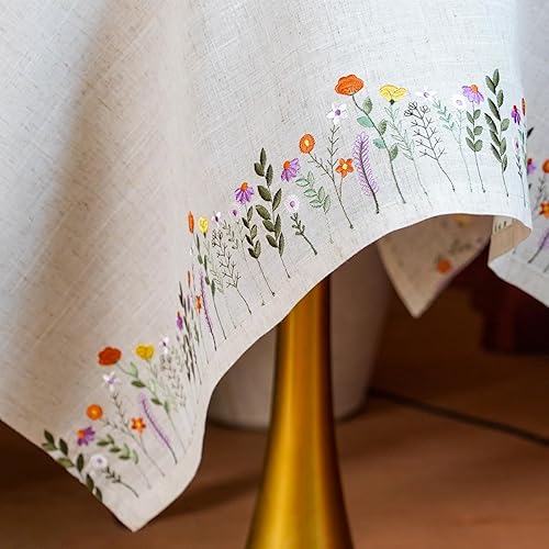 Miniatura 7 de ARTABLE Mantel pequeño de encaje de macramé de otoño y Navidad, para Acción de Gracias, al aire libre, granja, rústico, cocina, fiesta, cumpleaños,