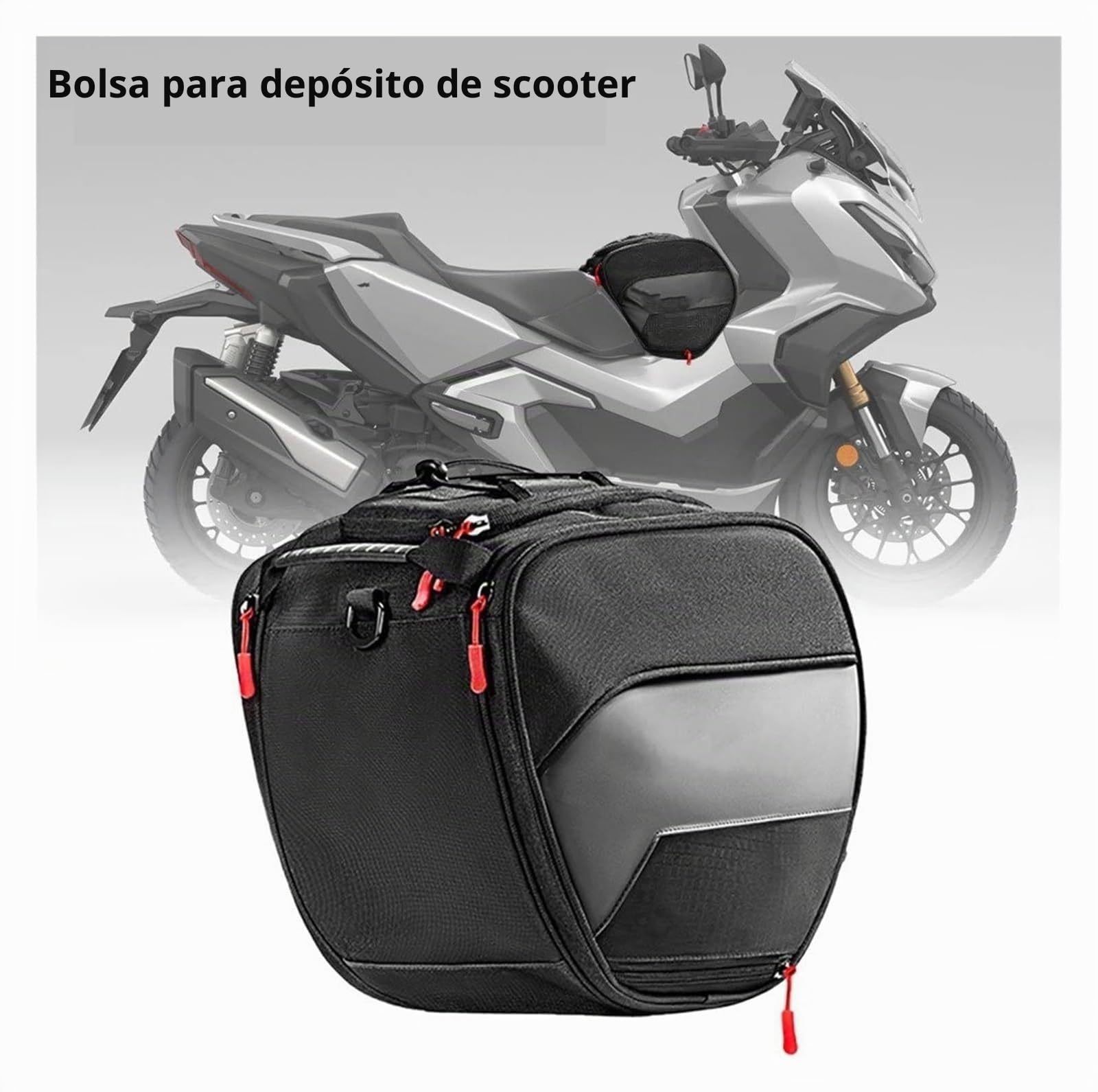 Bolsa Moto para ADV 150 160 350 para PCX 125 para X-ADV para Forza 300 750 para NSS Scooter Túnel Tanque Herramienta Viaje Equipaje Almacenamiento Bolsa(Type B)