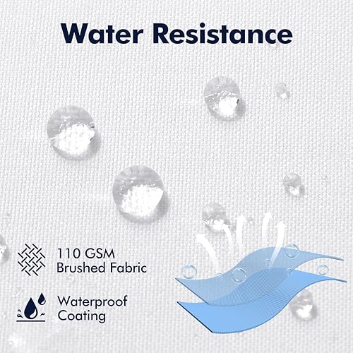 Miniatura 3 de MIULEE Paquete de 2 rellenos de almohada para exteriores de 12 x 18 pulgadas, resistentes al agua, decorativas, de alta calidad, para porche,