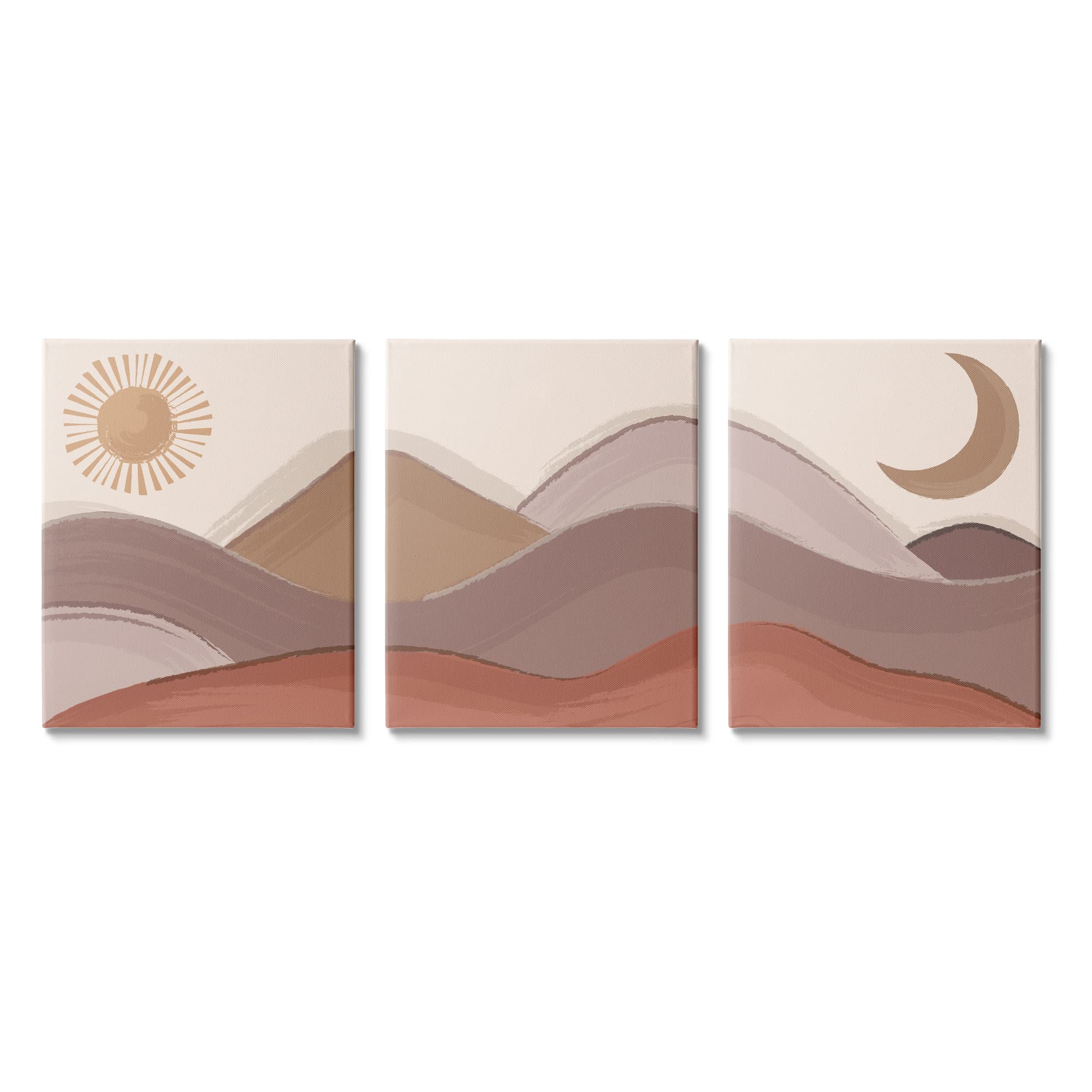 Stupell Industries Sun and Moon Desert Sand Hills Natural Dunes, Design by Lisa Perry Whitebutton