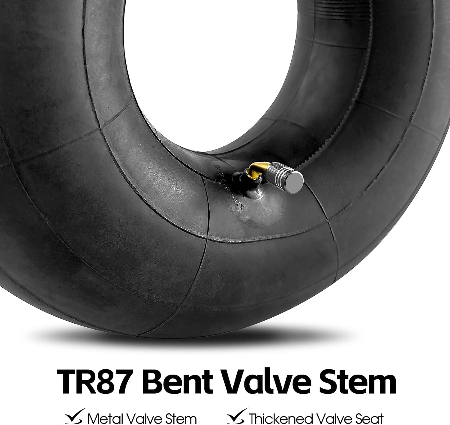 Heavy Duty 15x6.00-6" Inner Tube, Replacement 6.00/6.50-6 Lawn Mower Tire Tube with TR87 Bent Valve Stem for Snow Blower, Yard Tractors, Wheelbarrows, Go Kart, Golf Cart, ATV 2 Pack