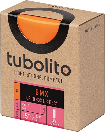 Miniatura 2 de Tubolito Tubo BMX 20" 1.5-2.5", 1.654 in Válvula Presta, Naranja