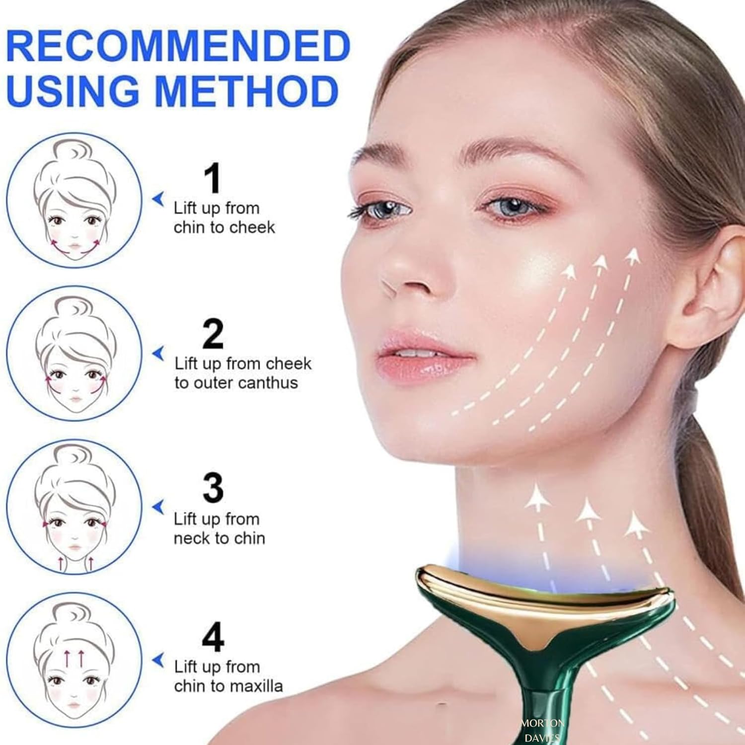 MORTON DAVIES 3 in 1 Anti Wrinkles Face Neck Eyes Massager,Vibration Facial Massager for Skin Care,Face Sculpting Tool Multifunctional Neck Face Massager Beauty Device 2 71f4WXpjZPL. SL1500
