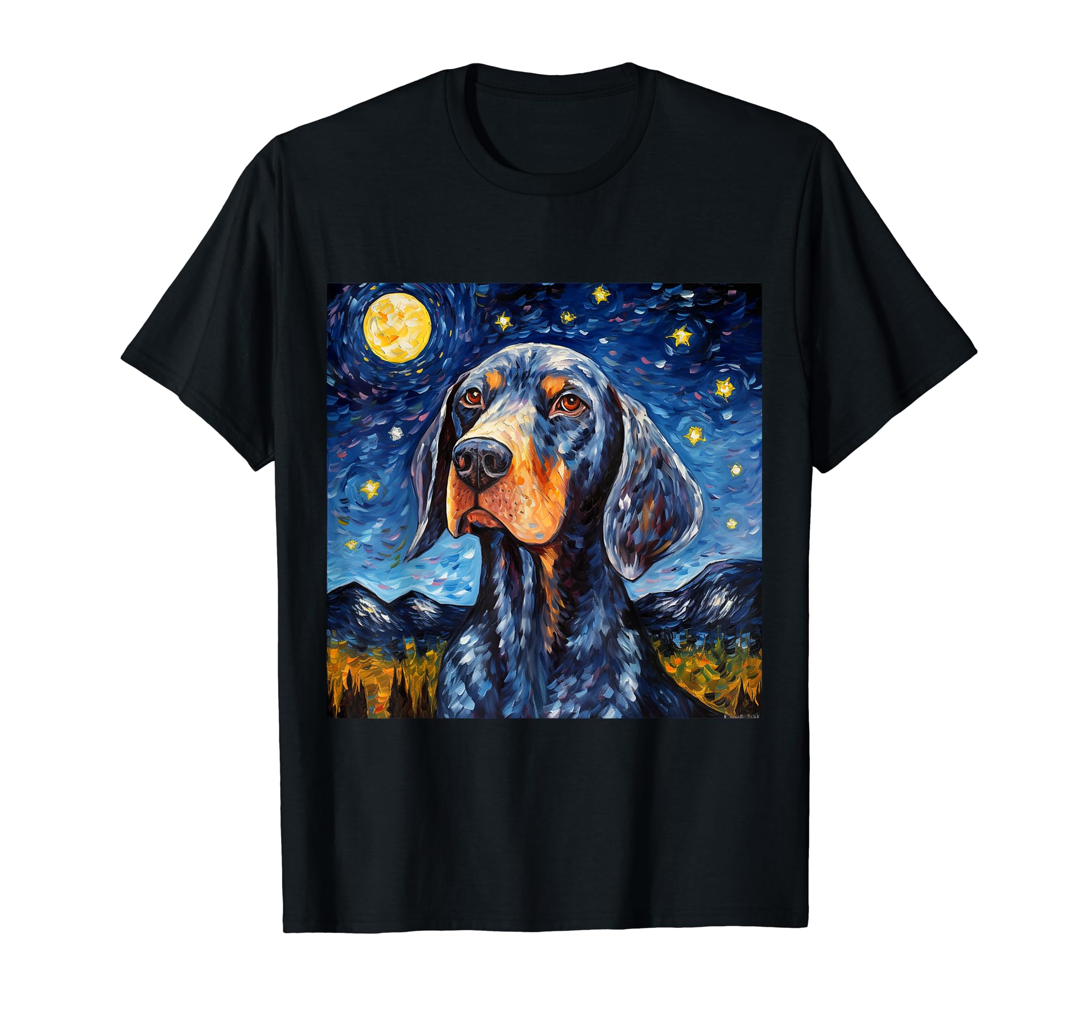 Starry Night Bluetick CoonhoundBluetick Coonhound T-Shirt