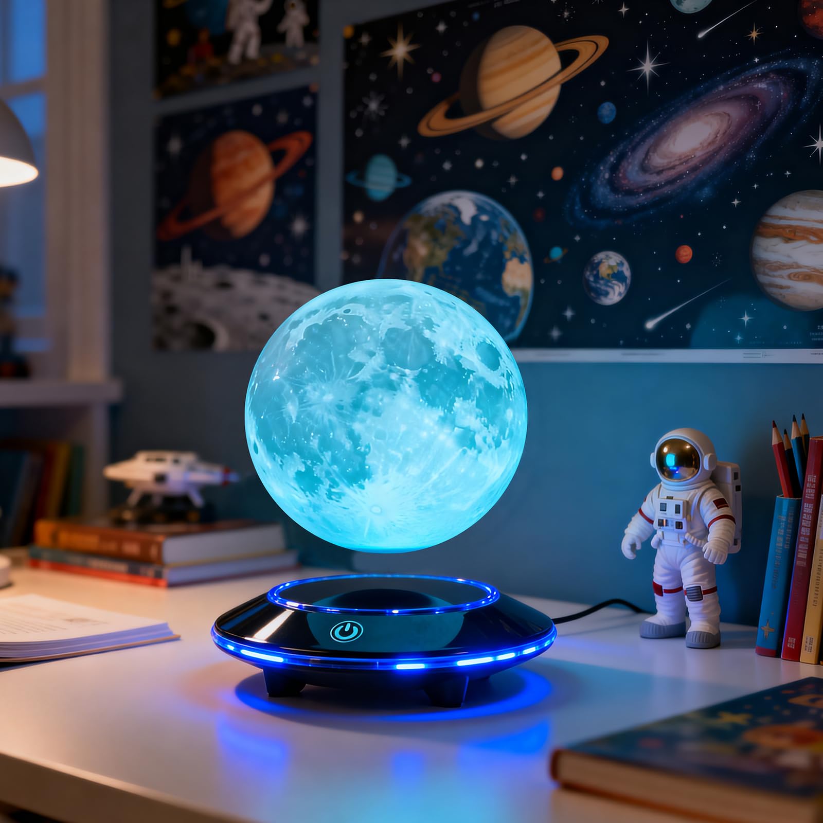 Amazon.co.jp : 磁気浮遊ワイヤレスランプMoonフローティングと