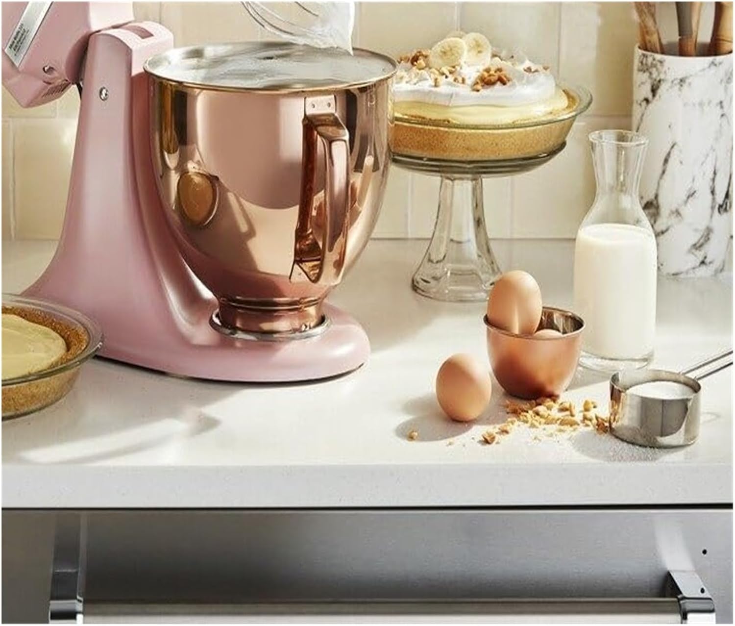 Stainless Steel Maker Attachments Set For All KitchenAid Stand Mixer Bowl 5 Quart Tilt-Head