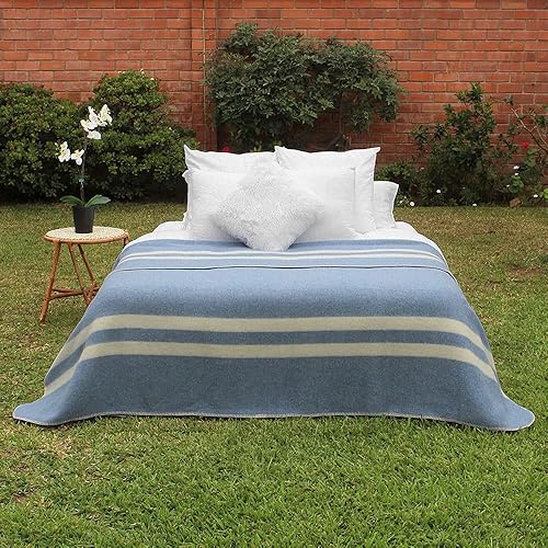 Miniatura 8 de Manta gruesa de lana de alpaca pesada para acampar al aire libre o usar en interiores Mantas suaves de lana de alpaca peruana