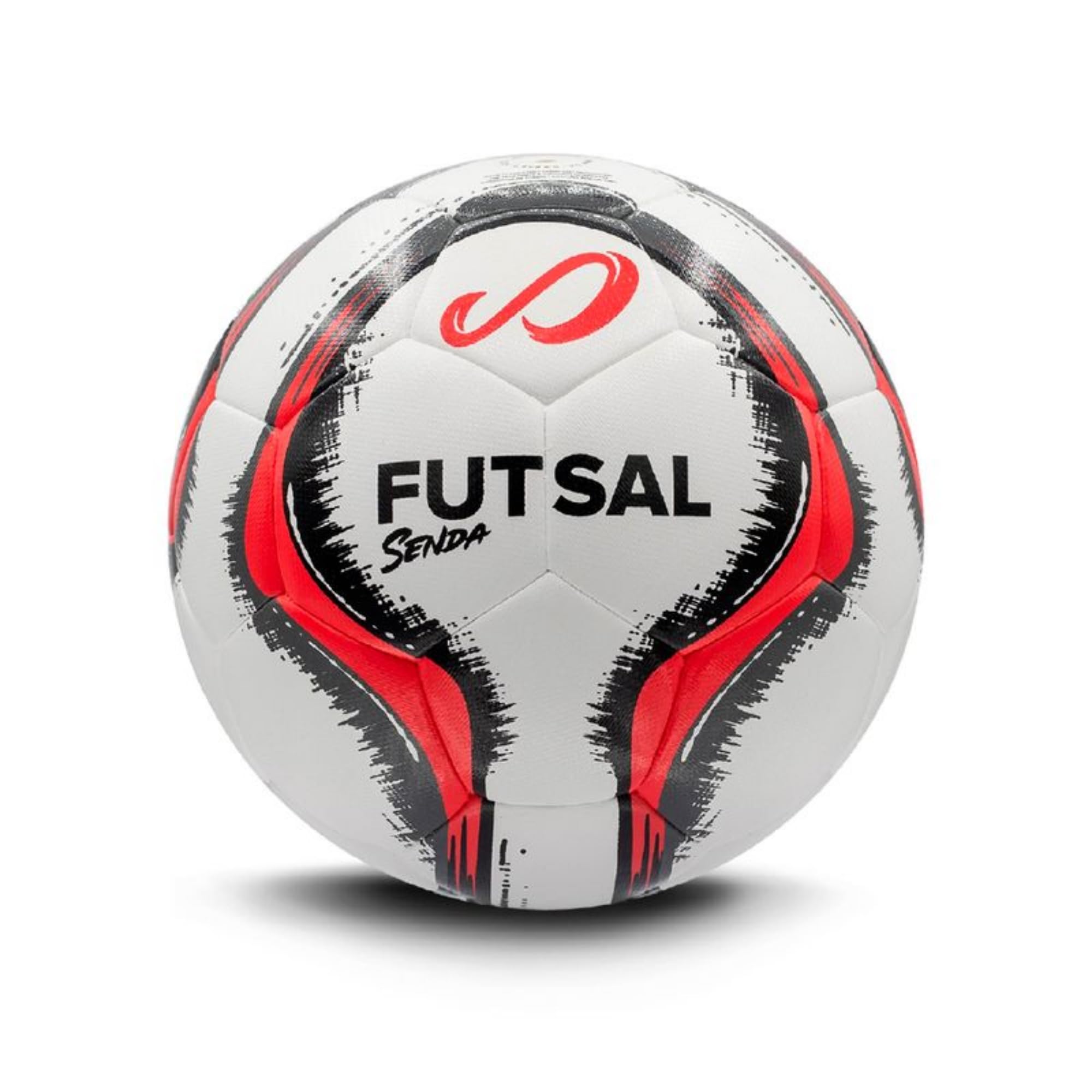 SENDA Vitoria Premium Match Ballon de futsal certifié commerce équitable Rouge/gris Taille 3 (8-12 ans)