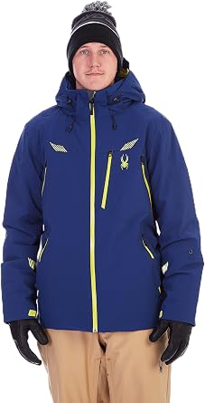 Spyder Mens Leader Insulated Hooded Ski Snow Jacket