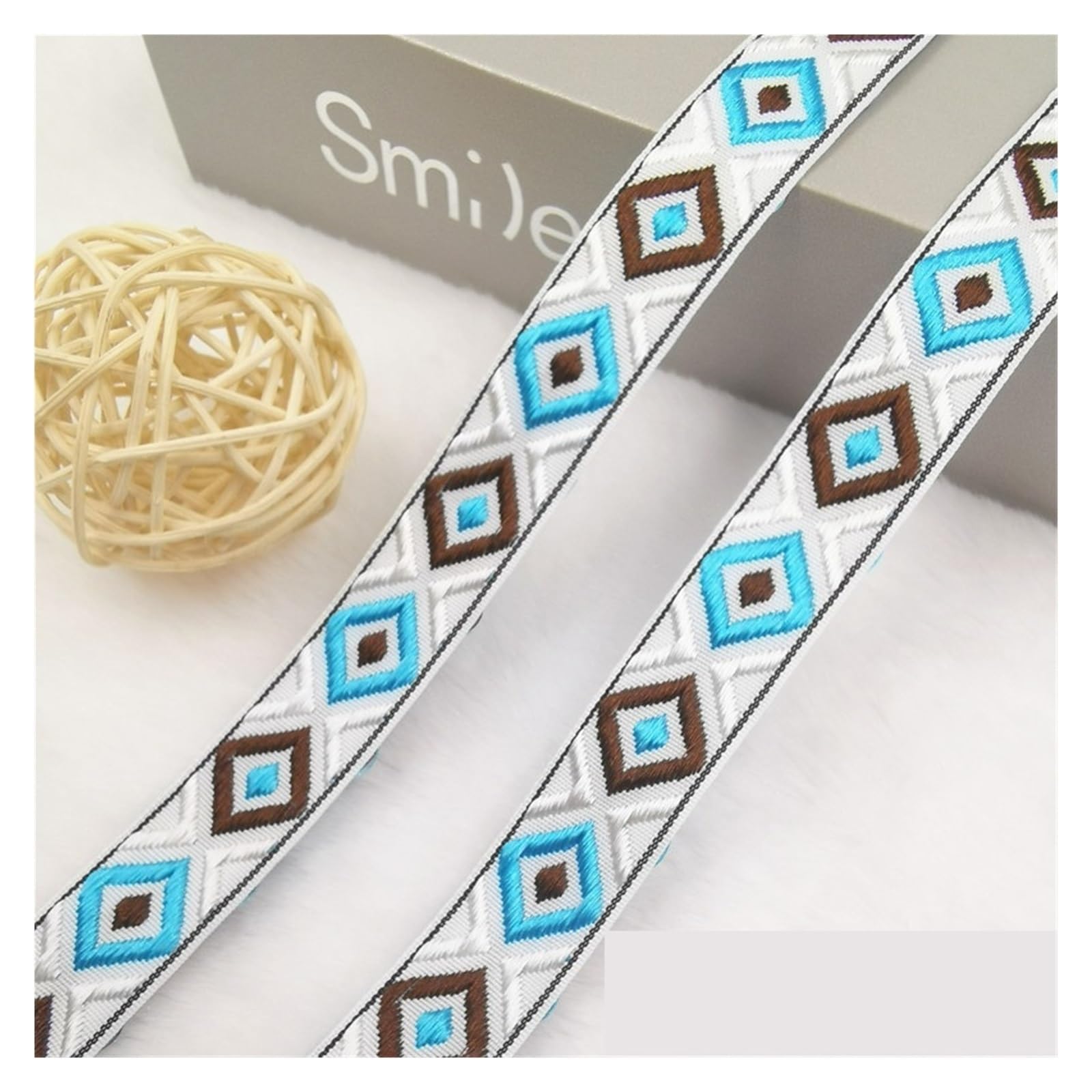 Webbing 5 Yards 20mm Shining Candy Color Woven Embroidered Jacquard Ribbons Decoration Silky Webbing for Pet Collars, Bags and Clothes(GS04 20mm 5Yards)