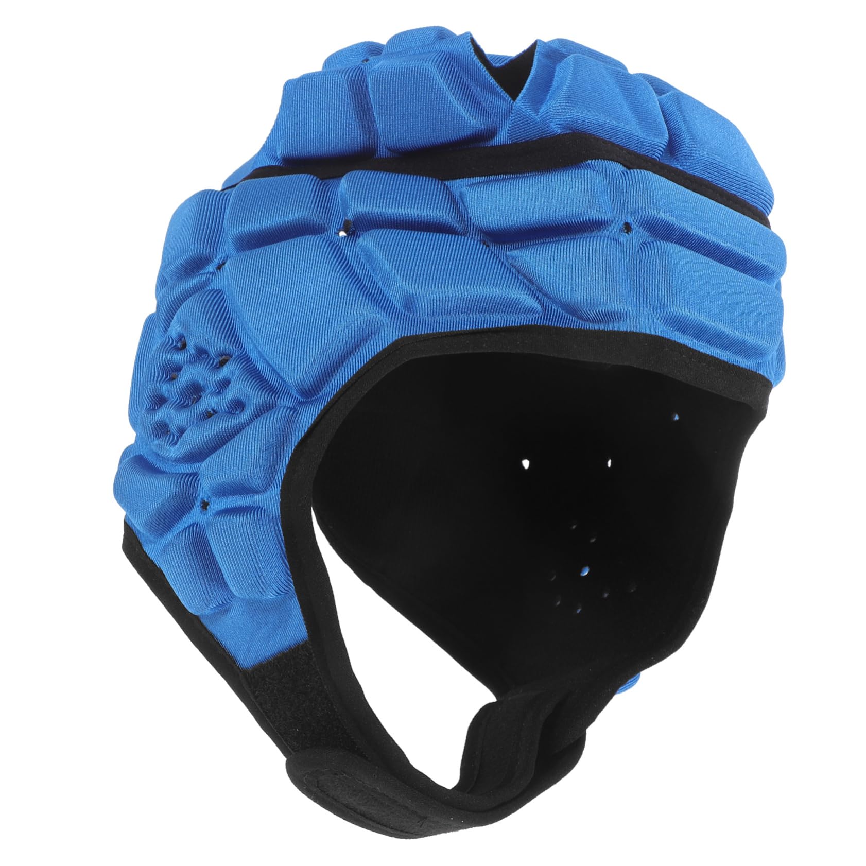 BESPORTBLE Casco de Seguridad anticolisión Casco de Esponja de Rugby para Guardia de Beisbol de Guardia de Futbol Protector de Cabeza anticolisión de Atleta Blue