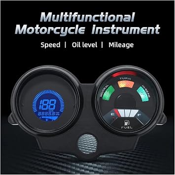 Motorcycle Dashboard Speedometer Km H Odometer Meter N Gear Fuel Level Gauge Instrument For Hon&da XR250 XR CRM 250 BAJA250 Digital Gauge