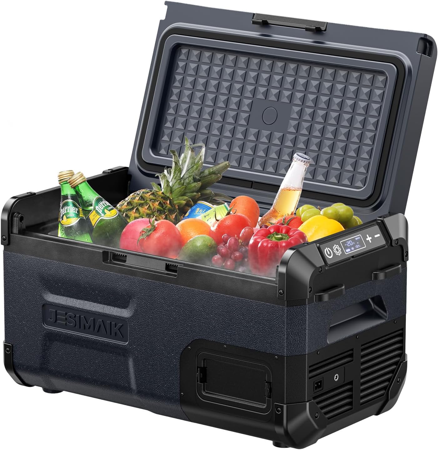 車載冷蔵庫 25L -22℃〜10℃ 45W ポータブル冷蔵庫 急速冷凍 2WAY電源