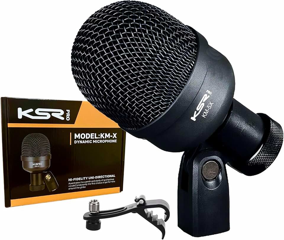 Microfone Para Bumbo Surdo Percussão tambores ksr pro KMX