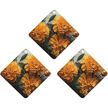 3 Pack Car Air Freshener Hanging Incense Chips Car Rearview Mirror Pendant Marigold Air Freshener for Car Bedroom Bathroom Shoe Cabinet