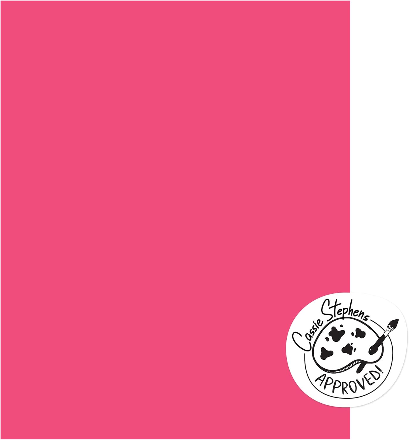 UCreate Neon Coated Poster Board, Neon Pink, 22" x 28", 25 Sheets