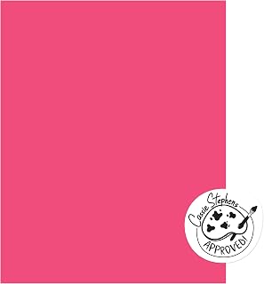 UCreate Neon Coated Poster Board, Neon Pink, 22" x 28", 25 Sheets