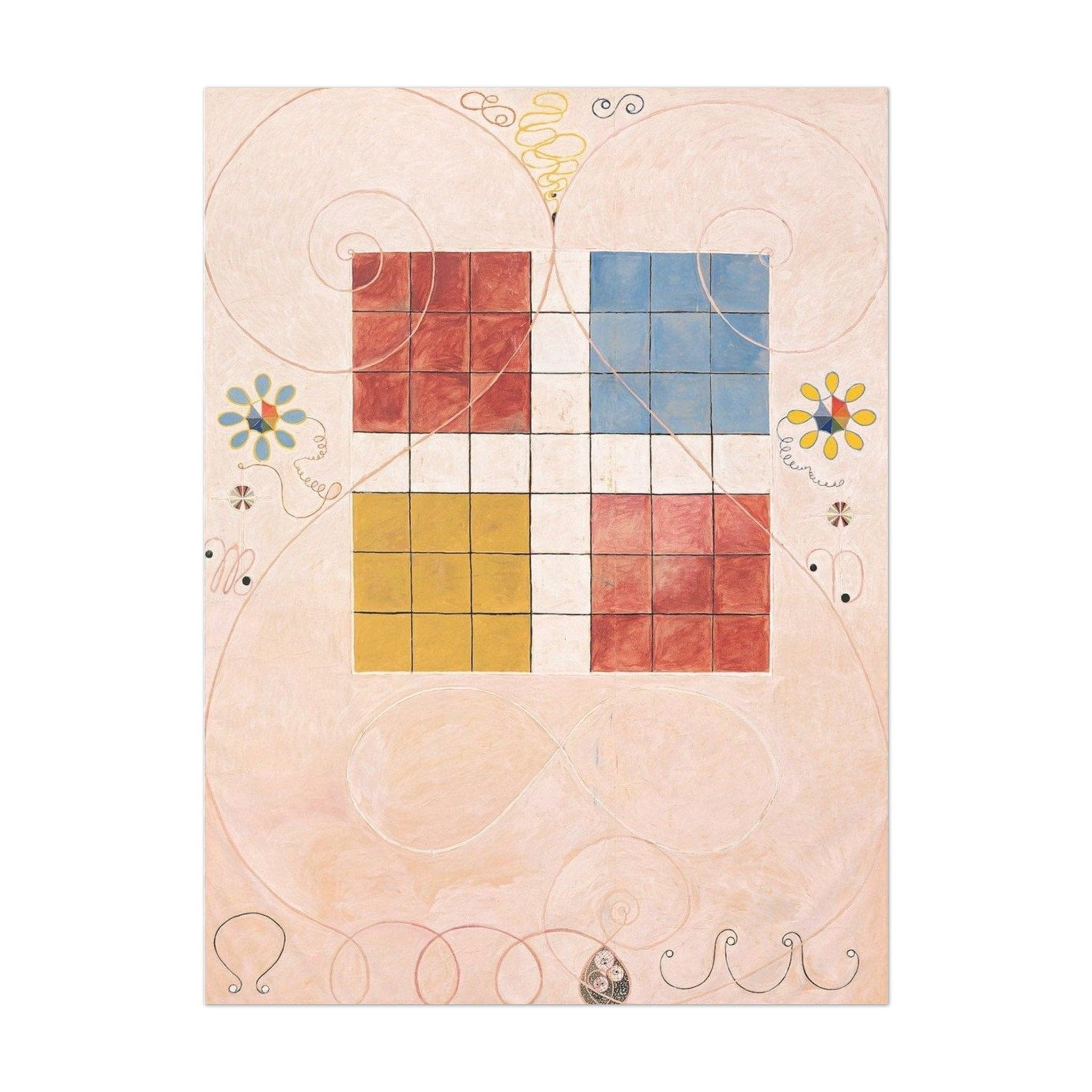 Impression Hilma af Klint The Ten Largest Old Age poster abstrait poétique - 4