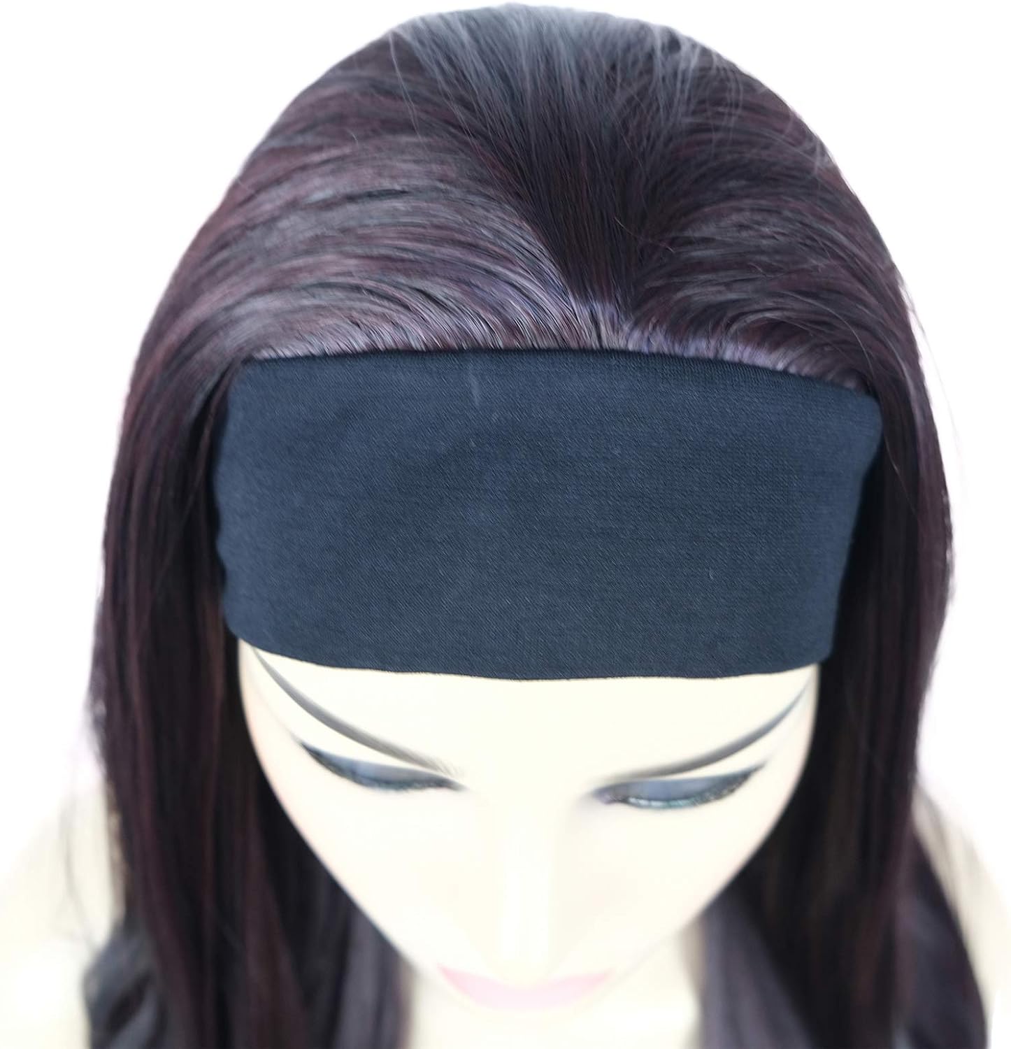 Lydell Long 3/4 Women's wigs hairpiece Straight with Adjust Black Headband wig Synthetic Hair (2SP99T) - Image 4