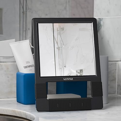 Miniatura 10 de TASALON Espejos de mano con mango - Espejo de mano irrompible - Espejo de mano irrompible con mango de silicona para espejo de peluquería, espejo de