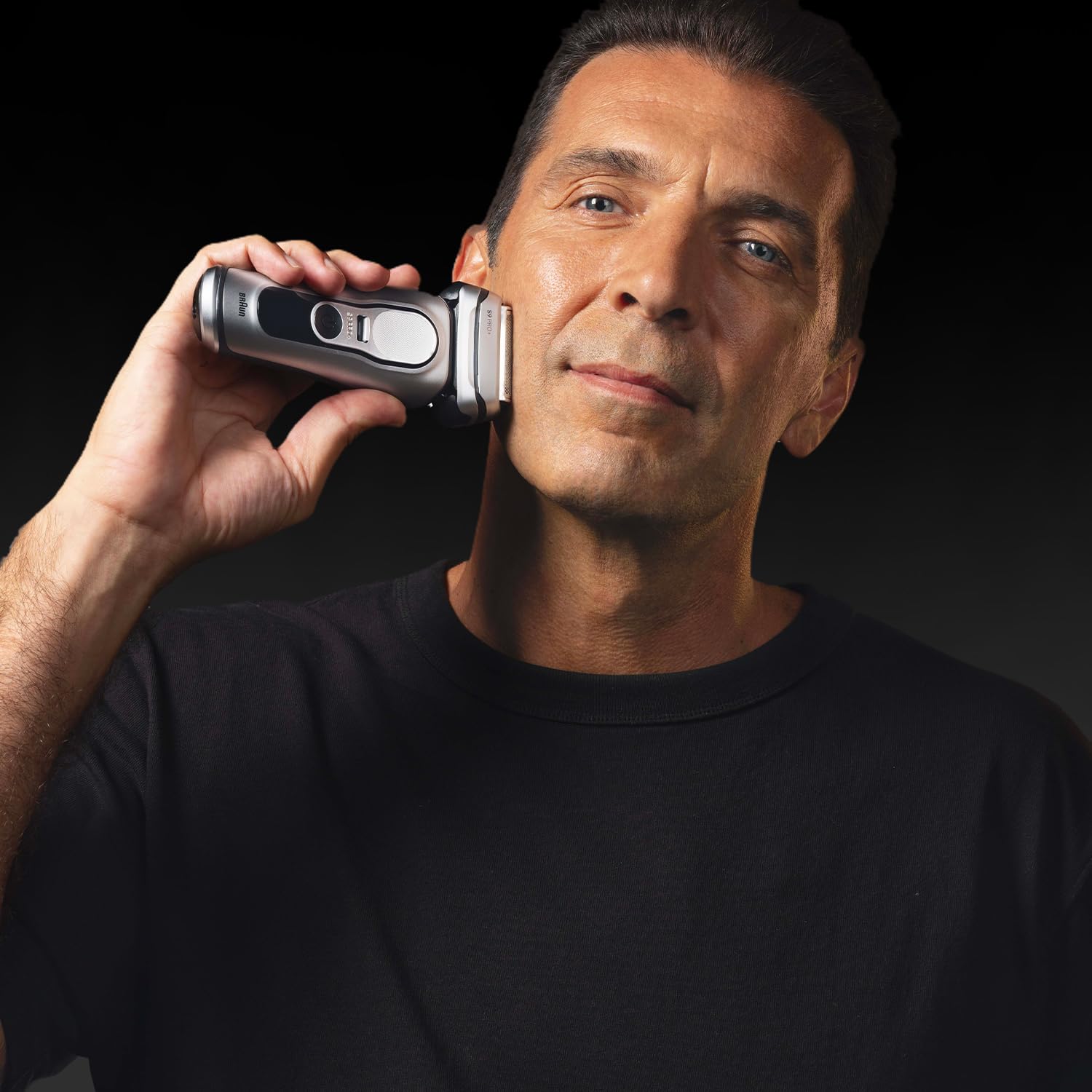 Braun Series 9 PRO +, Rasoio Elettrico Barba, Regolabarba Uomo, Rifinitore di precisione, Custodia da Viaggio in tessuto, Batteria Litio Ion, 100% Impermeabile Idea Regalo, 9517s Argento