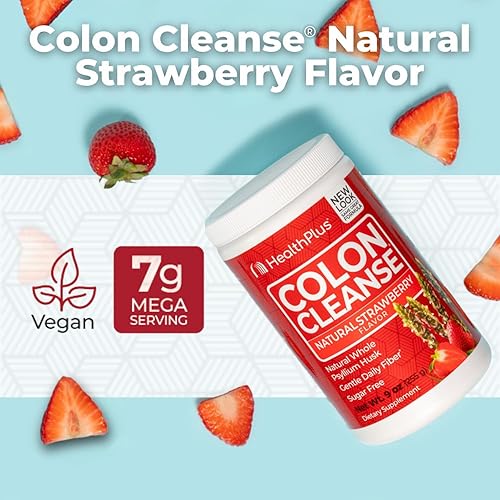 Miniatura 3 de Health Plus Colon Cleanse  fibra natural diaria  sin sabores artificiales edulcorante natural sin gluten desintoxicante saludable para el corazón