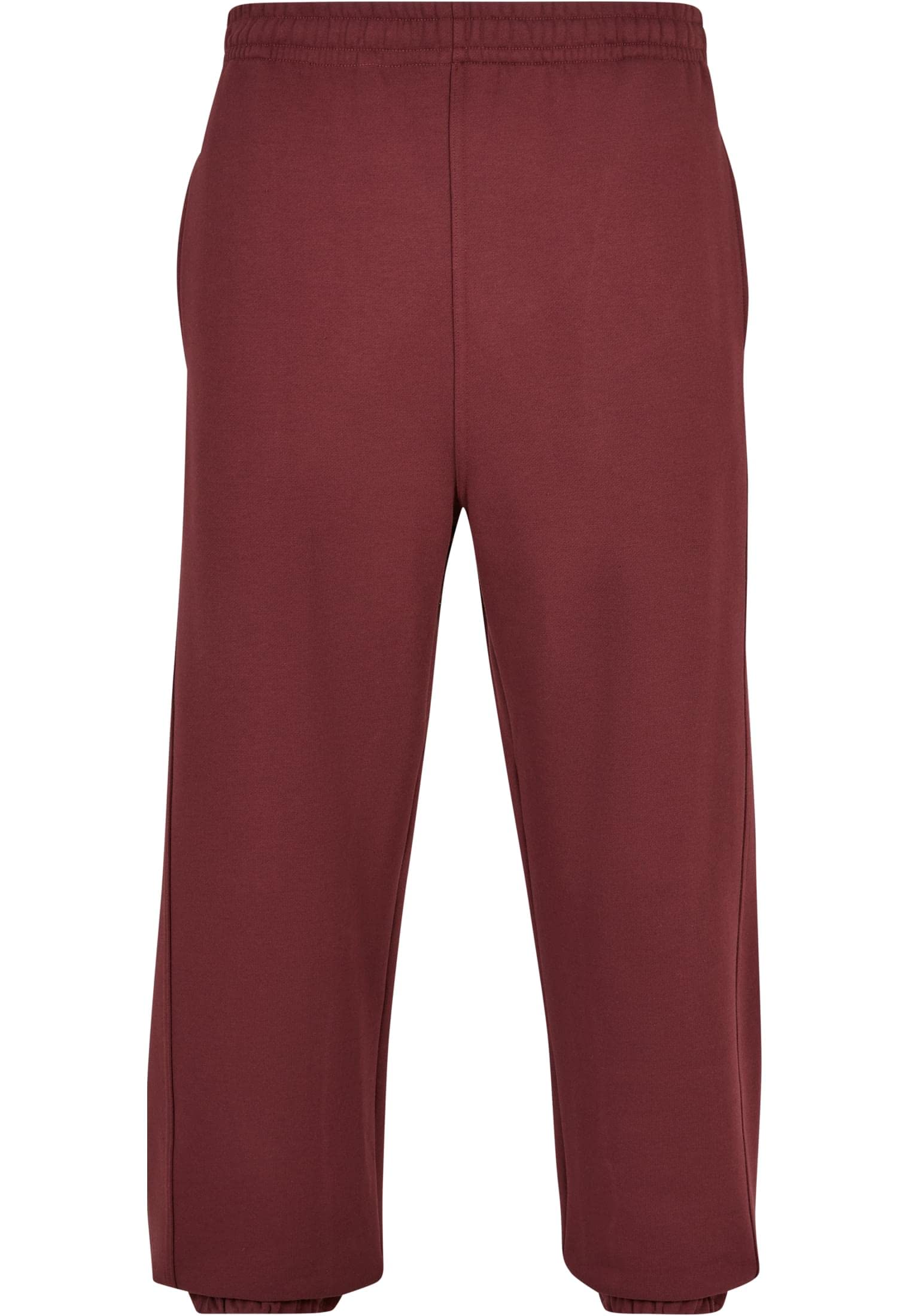 Urban Classics Men's Sweatpants Drawstring Joggers Sport Trousers with Elastic Waist Tracksuit Trousers Elasticated Zipped An, Cherry, M
